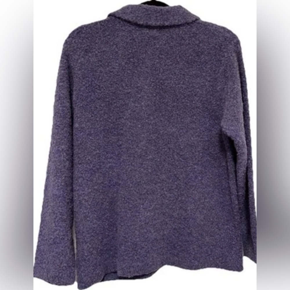 Knitworks Purple Button Front Jacket Sweater Cozycore Grannycore Medium NWT - Picture 3 of 10